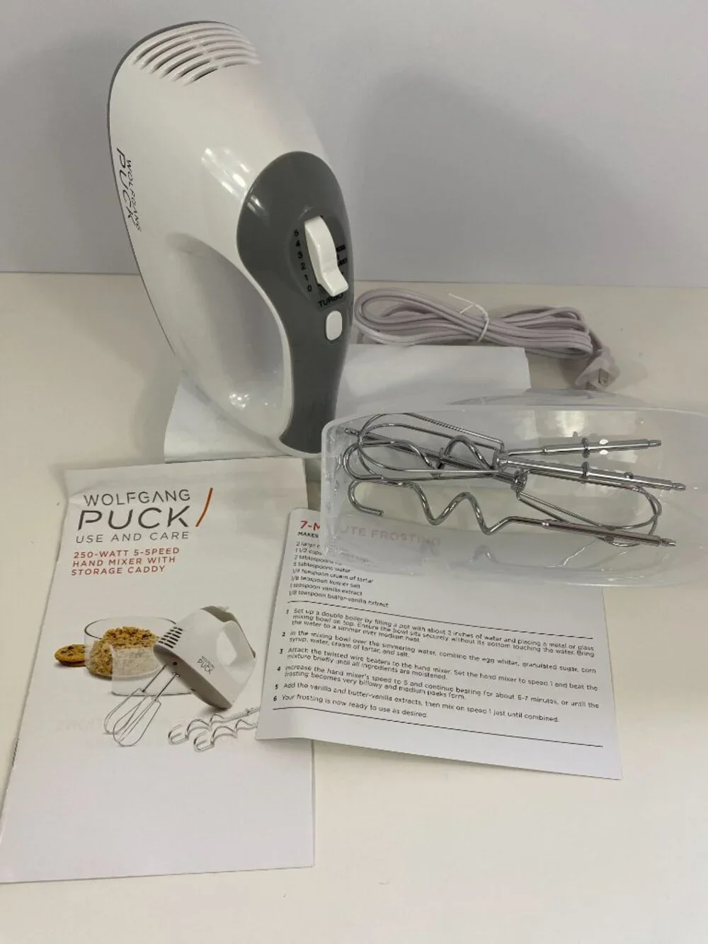 Wolfgang Puck 5 Speed 250 Watt Hand Mixer